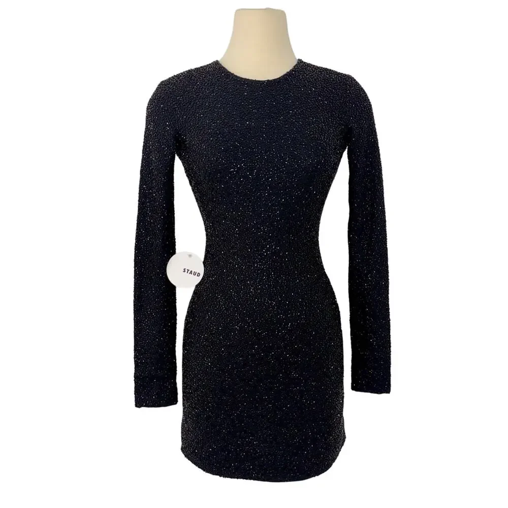 STAUD | Dresses | Staud Paradise Beaded Long Sleeves Cocktail Mini Dress Xs Nwt | Poshmark STAUD | Dresses | Staud Paradise Beaded Long Sleeves Cocktail Mini Dress Xs Nwt | Poshmark